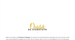 Desktop Screenshot of destadstuyn.nl
